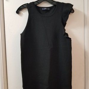 Zara onse sided ruffle sleeve tank top